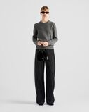 Velvet mini-bag with nappa leather details, , hi-res