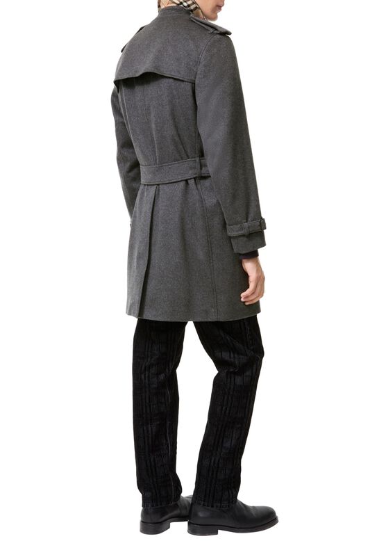Mid-length Cashmere Hastings Trench Coat, , hi-res