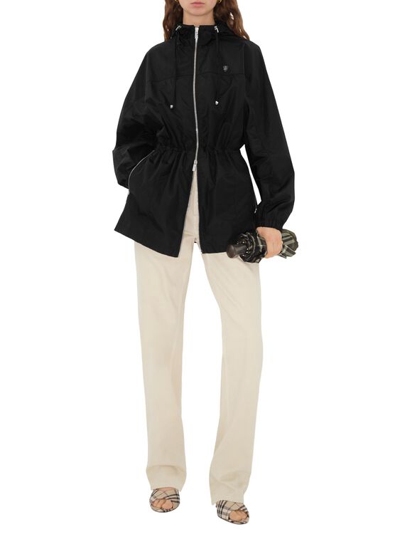 Short Nylon Cotton Parka, , hi-res