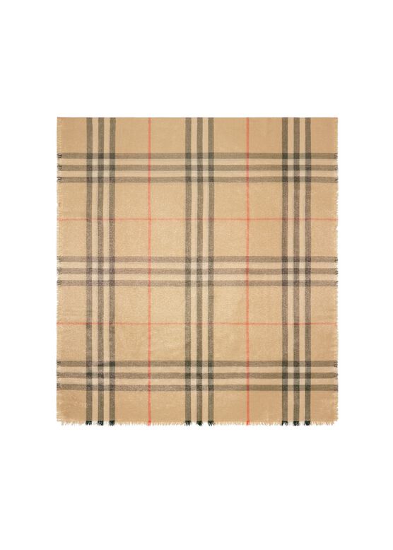 Metallic Wool Silk Scarf, , hi-res