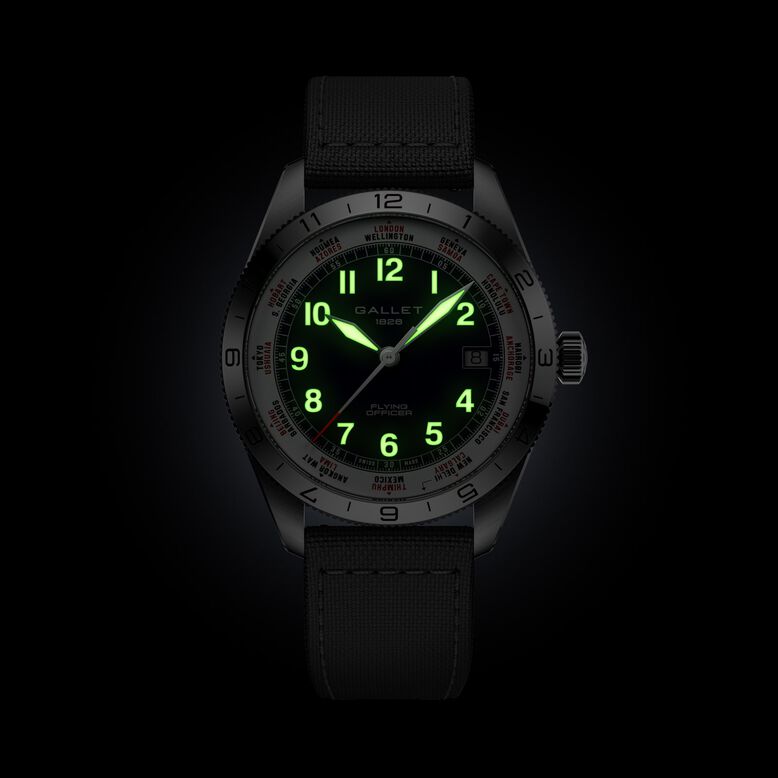 Flying Officer Automatic 40mm Unisex Watch Blue Dial Fabric, , hi-res