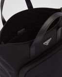 Re-Nylon and Saffiano leather tote bag, , hi-res