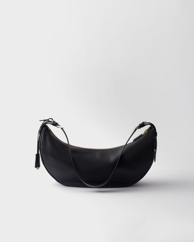 Prada Demi-lune large leather shoulder bag, , hi-res