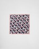 Printed twill scarf, , hi-res