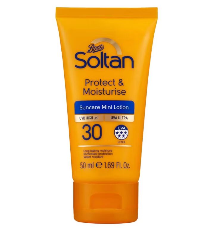 Soltan Protect &amp; Moisturise Mini Suncare Lotion SPF30 50ml, , hi-res