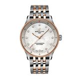 Navitimer 32mm Ladies Watch White Mother Of Pearl Stainless Steel and 18k Red Gold, , hi-res