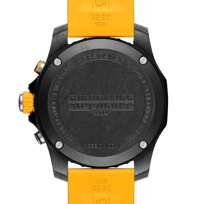 Endurance Pro 44 Yellow Rubber Strap Watch, , hi-res