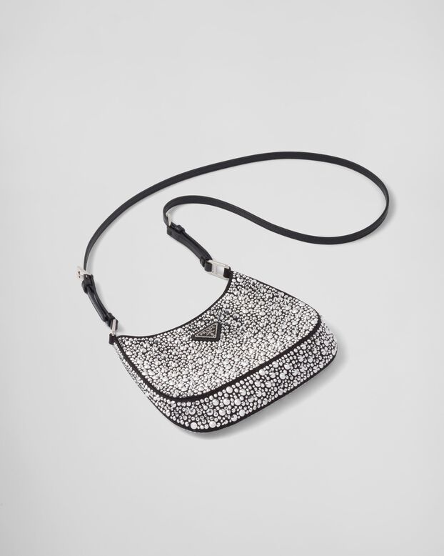 Prada Cleo satin bag with crystals, , hi-res