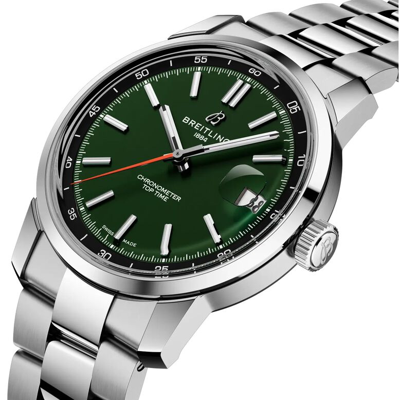 Top Time B31 38mm Mens Watch Green Stainless Steel, , hi-res