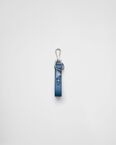 Saffiano leather keychain