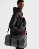 Re-Nylon and Saffiano leather duffle bag, , hi-res