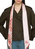 Skinny Watercolour Check Silk Scarf, , hi-res