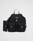 Re-Nylon medium backpack with pouch