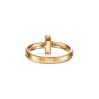Tiffany T T1 Ring in Yellow Gold with Diamonds, 2.5 mm Wide - Size 7, , hi-res