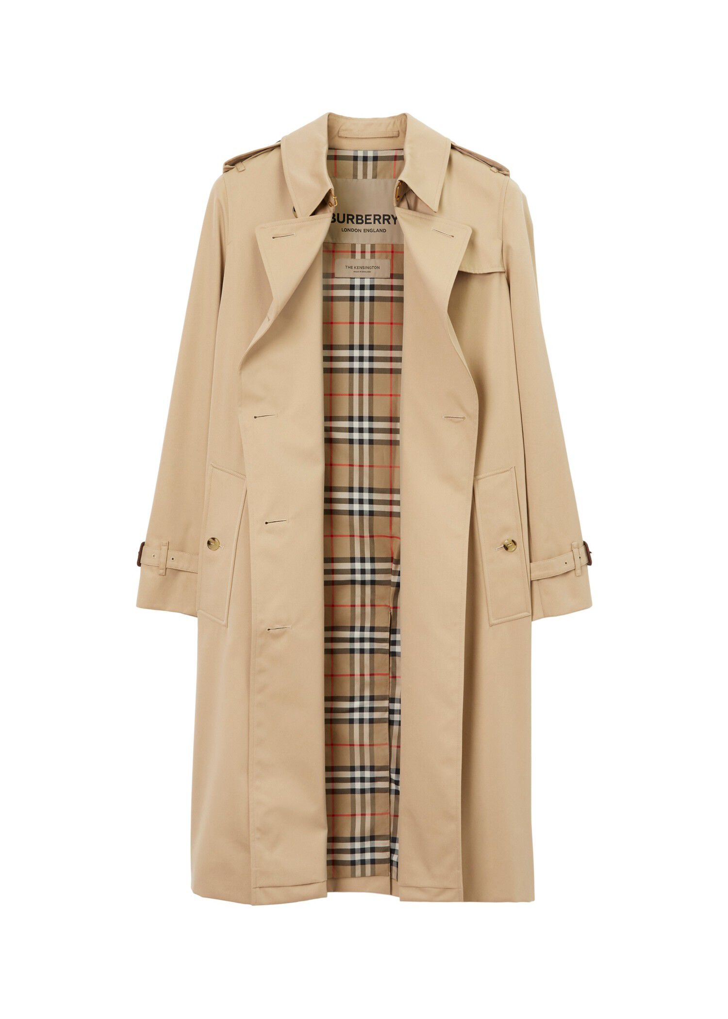 Burberry Long Kensington Heritage Trench Coat Coats