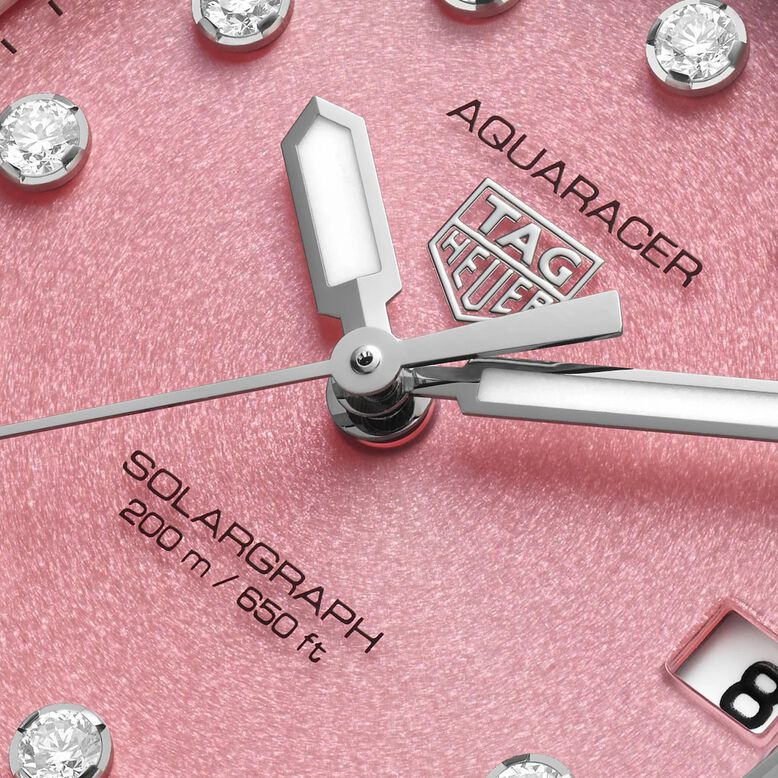 Aquaracer Professional 200 Solargraph 34mm Ladies Watch Pink, , hi-res
