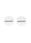 Logo Detail Palladium-plated Cufflinks