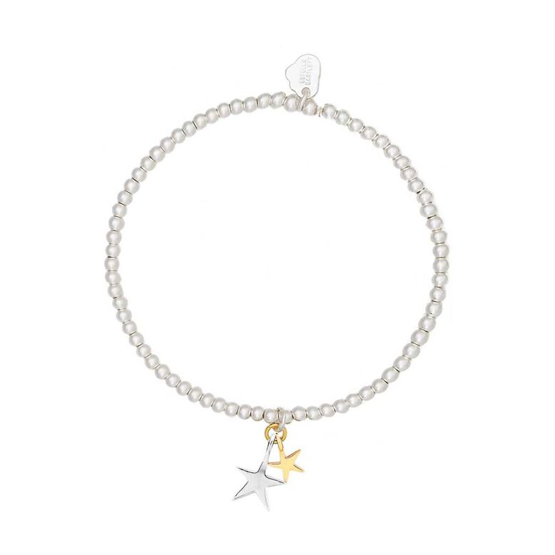 Sienna Double Star Silver Bracelet - Silver, , hi-res