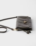 Leather wallet with shoulder strap, , hi-res