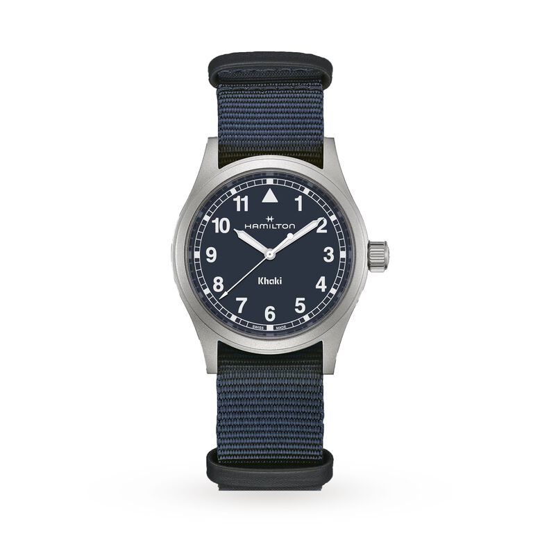 Khaki Field 38mm Unisex Watch Blue, , hi-res