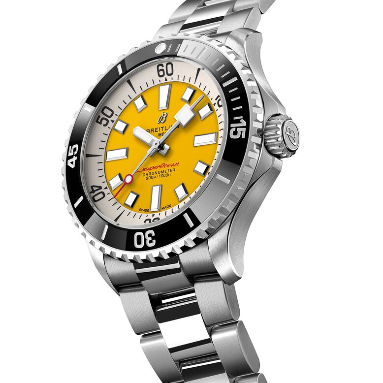 Superocean Automatic Code Yellow UK Edition 46mm Mens Watch Yellow, , hi-res