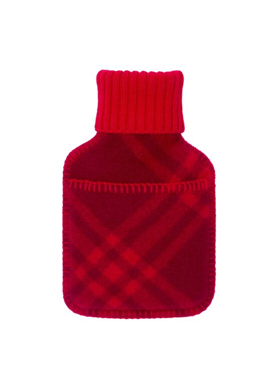 Check Wool Hot Water Bottle, , hi-res