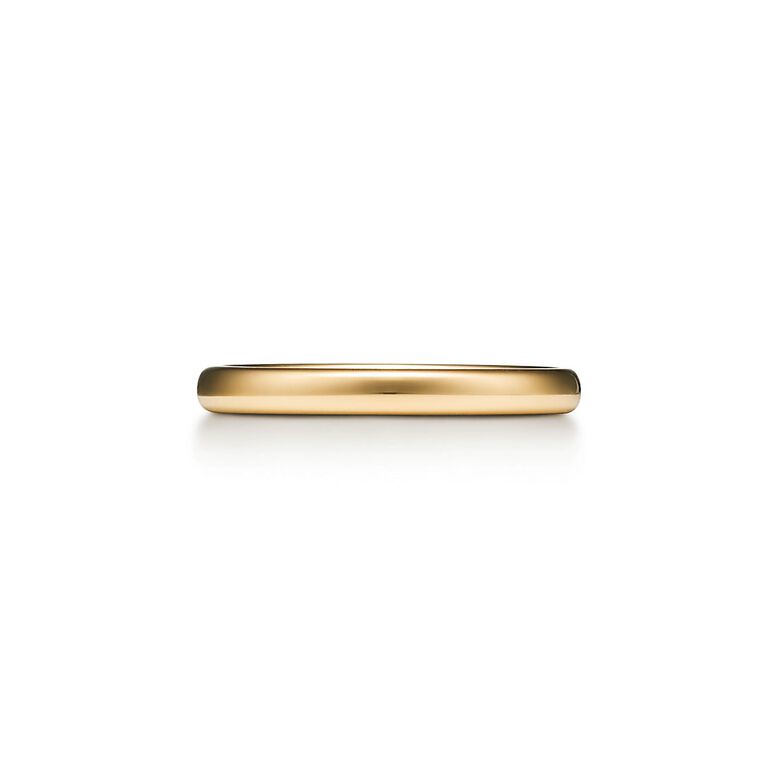 Tiffany Forever Wedding Band Ring in Yellow Gold, 2.5 mm Wide - Size 5, , hi-res