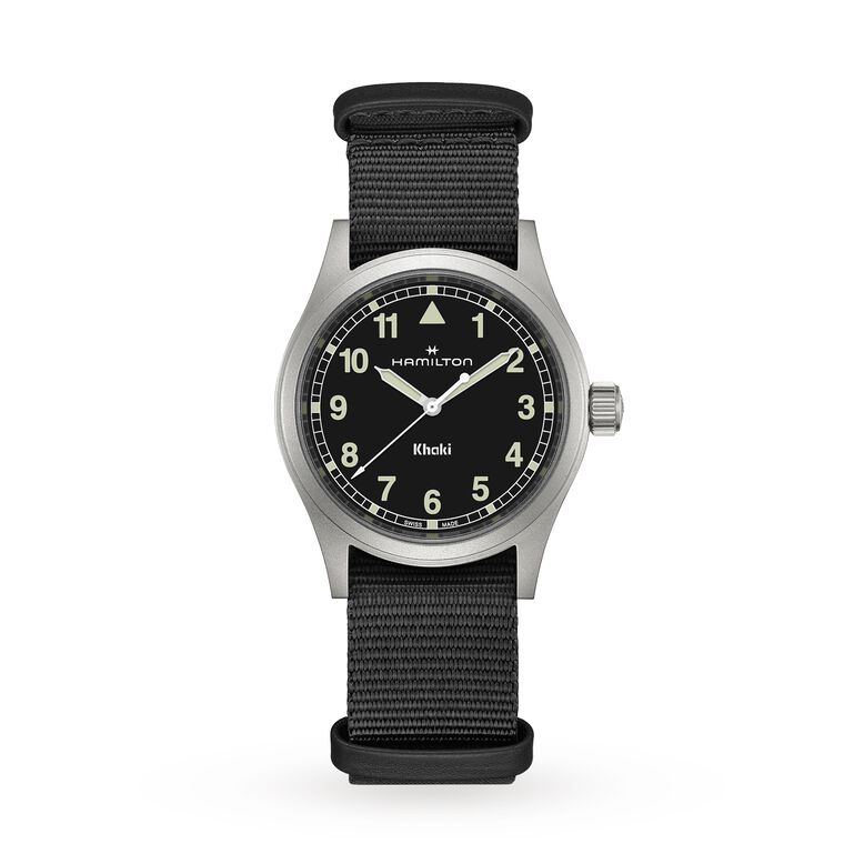 Khaki Field 38mm Unisex Watch Black, , hi-res