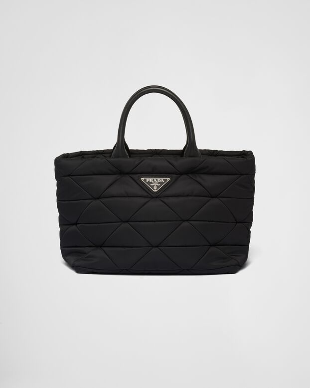 Re-Nylon medium padded tote, , hi-res