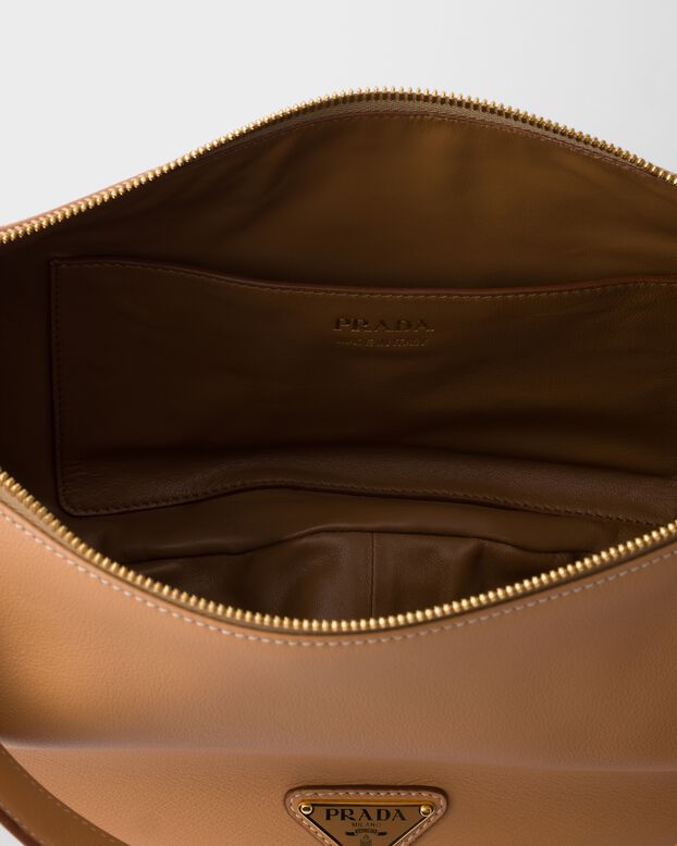 Prada Demi-lune large leather shoulder bag, , hi-res