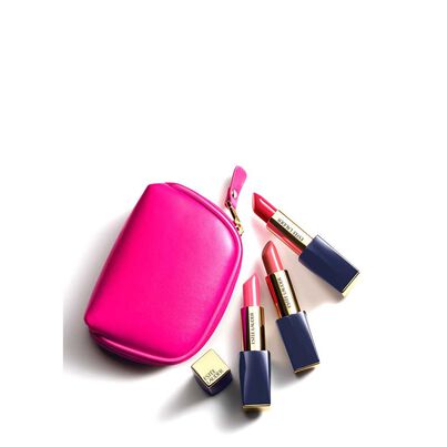 Pure Color Envy Sculpting Lipstick Trio with Pink Bag, , hi-res