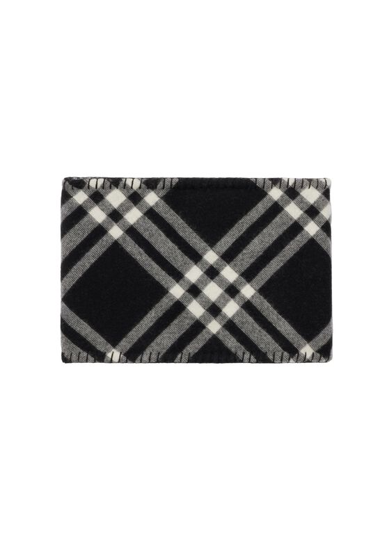 Check Cashmere Snood, , hi-res