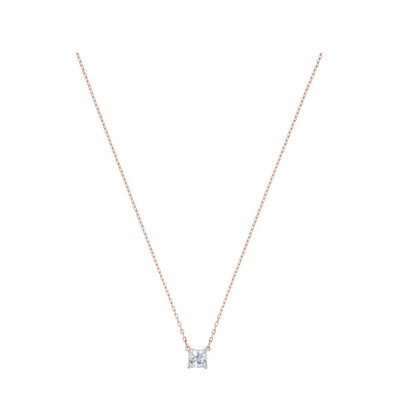 Attract White Rose-Gold Tone Plated Necklace
