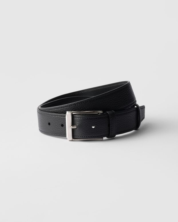 Leather belt, , hi-res