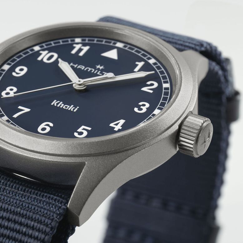 Khaki Field 38mm Unisex Watch Blue, , hi-res