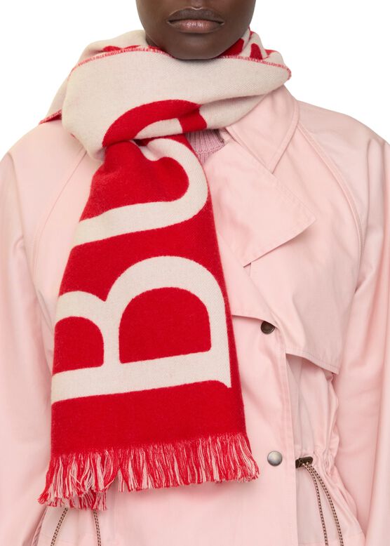 Logo Wool Scarf, , hi-res