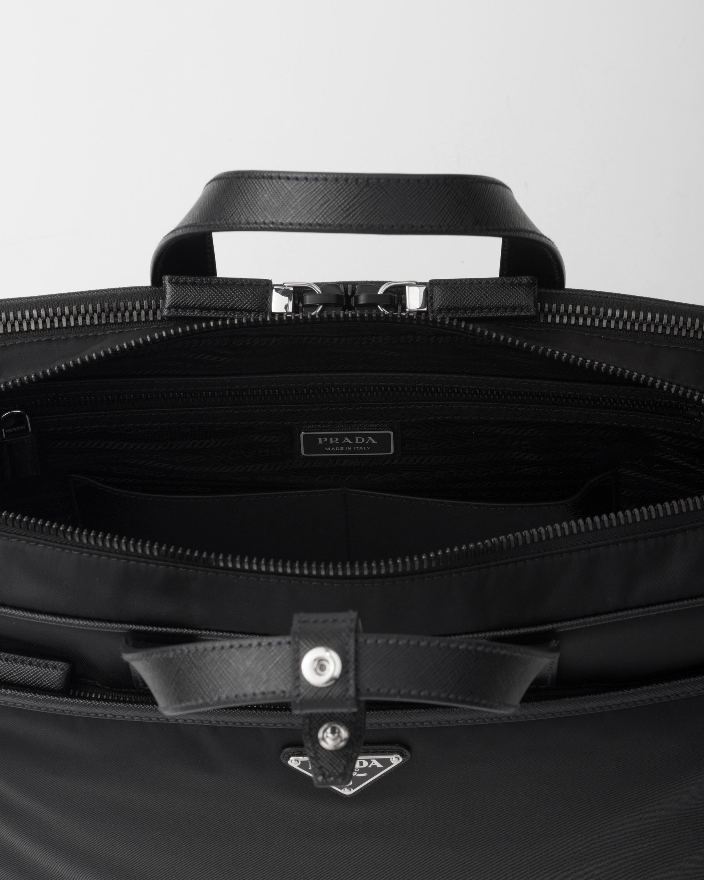 Prada briefcase sale hot sale