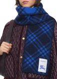 Narrow Check Wool Scarf, , hi-res