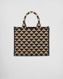 Small Prada Symbole embroidered fabric handbag, , hi-res