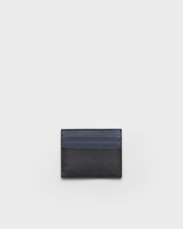 Saffiano leather card holder, , hi-res