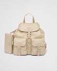 Re-Nylon medium backpack with pouch