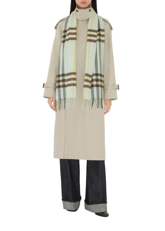 Check Cashmere Scarf, , hi-res
