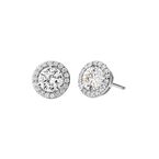 CZ Round Stud Silver