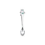 Tiny Tiffany Chick on a Rock Baby Spoon in Sterling Silver