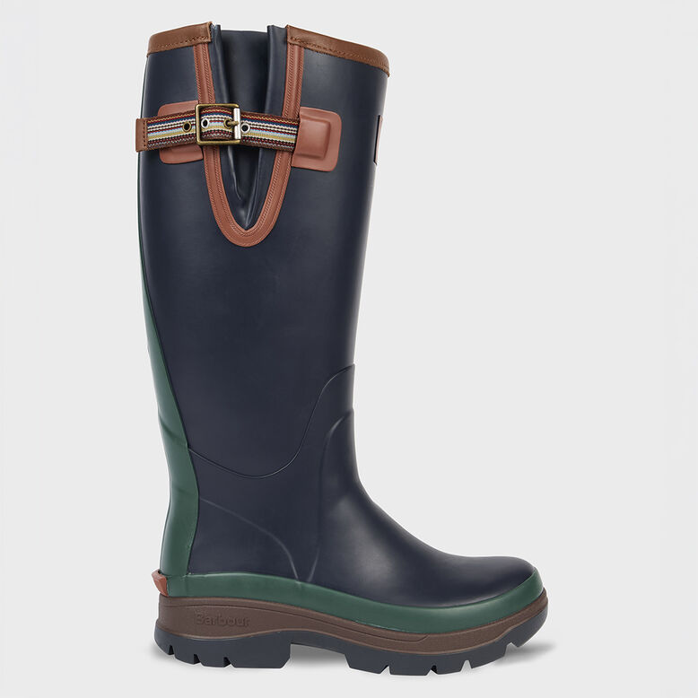 WOMENS BARBOUR TALL WELLY NAVY, , hi-res