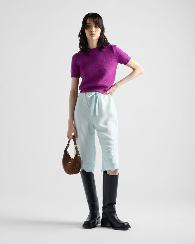 Prada Arqu&eacute; suede shoulder bag, , hi-res
