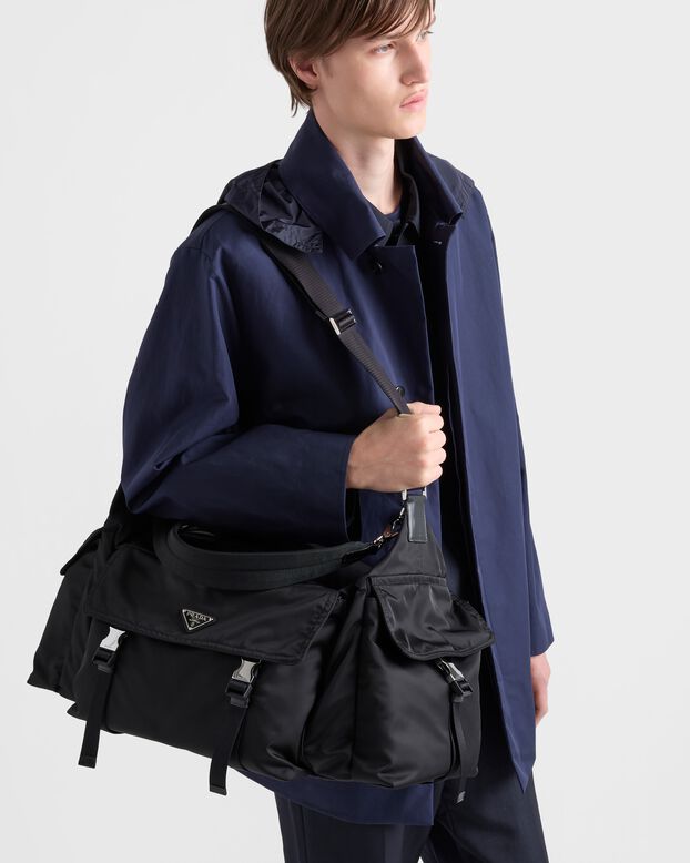 Prada Explore Re-Nylon and leather duffel bag, , hi-res