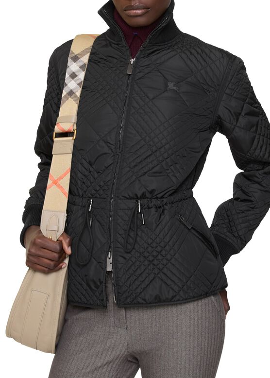 Micro Check-stitch Nylon Wakerley Jacket, , hi-res
