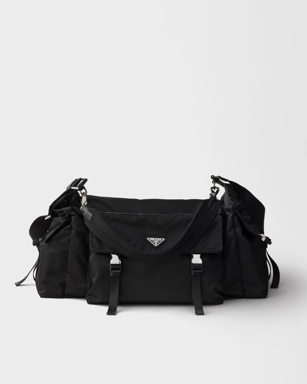 Prada Explore Re-Nylon and leather duffel bag, , hi-res