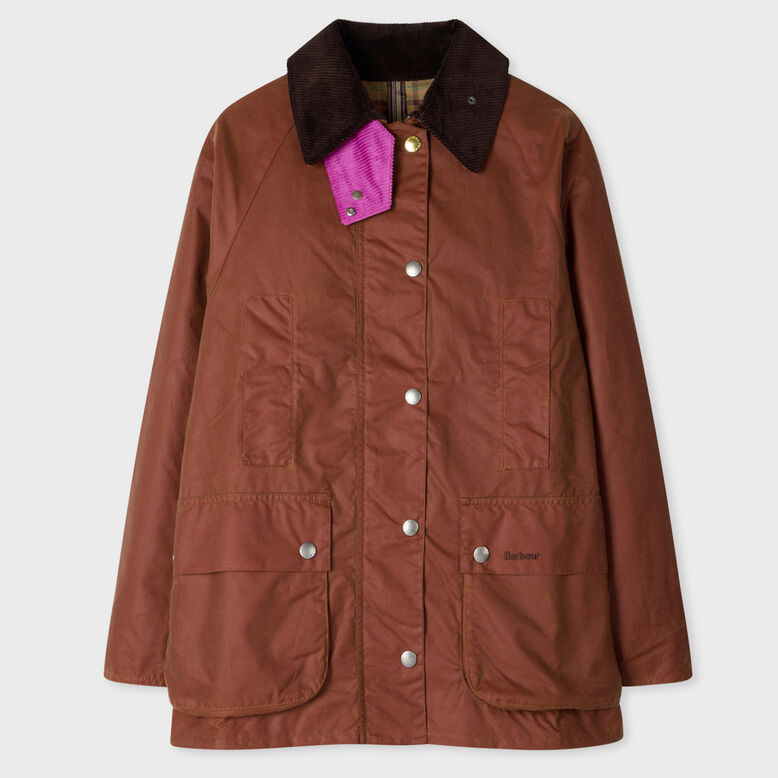 WOMENS BARBOUR RUST BEAUFORT WAX FIELD JACKET, , hi-res